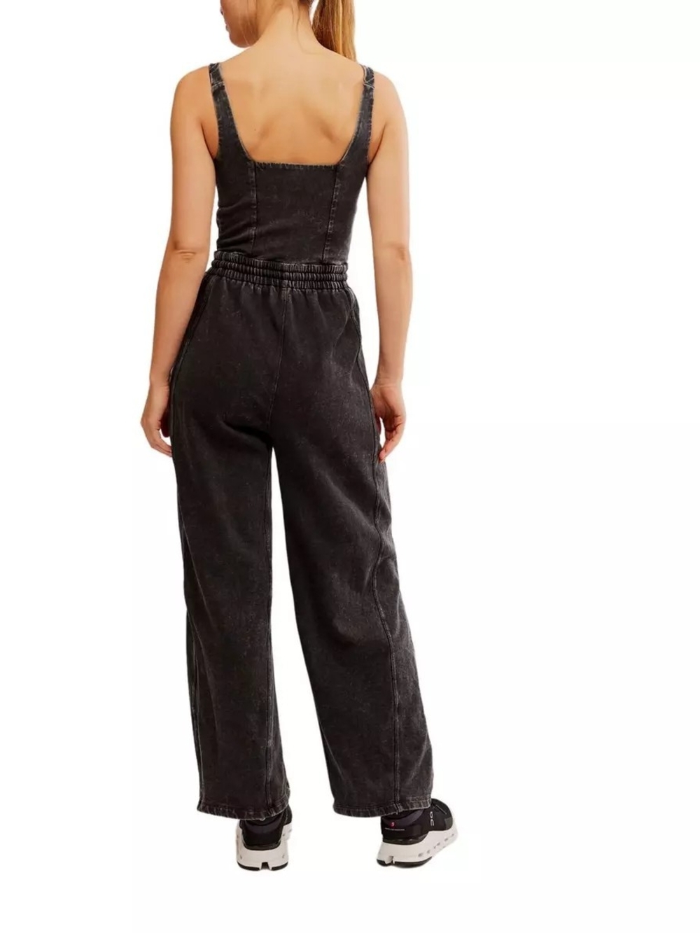 ⭐️ SOLD OUT⭐️NWT Free People FP Movement Inbound Onesie Black - Picture 4 of 6